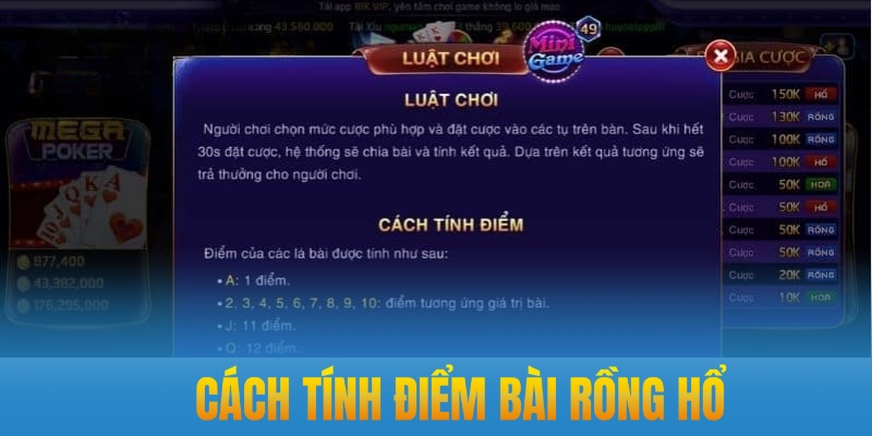 Cách tính điểm Long Hổ